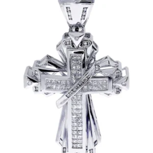 Diamond Cross Pendant| 2.66 Carats| 24.59 Grams