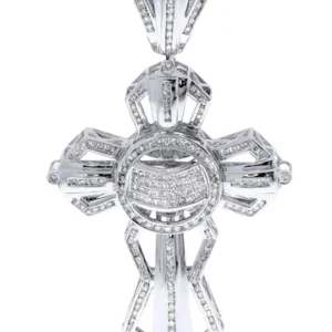 Diamond Cross Pendant| 3.55 Carats| 31.62 Grams