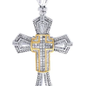 Diamond Cross Pendant| 2.75 Carats| 17.18 Grams