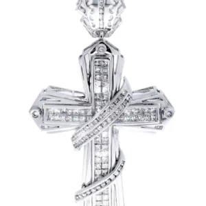 Diamond Cross Pendant| 3.65 Carats| 19.83 Grams
