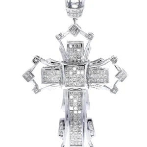 Diamond Cross Pendant| 3.74 Carats| 22.88 Grams