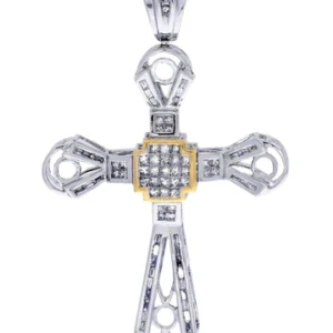 Diamond Cross Pendant| 1.28 Carats| 11.27 Grams