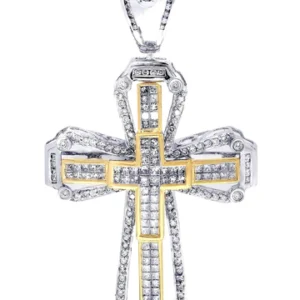 Diamond Cross Pendant| 2.92 Carats| 15.33 Grams