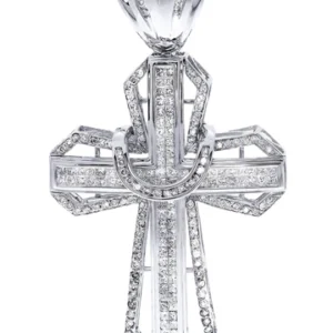 Diamond Cross Pendant| 4 Carats| 21.51 Grams