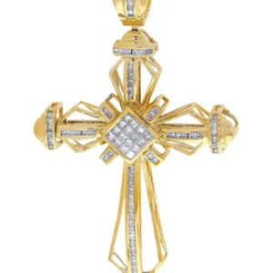 Diamond Cross Pendant| 1.36 Carats| 17.73 Grams