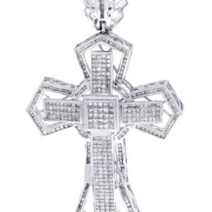 Diamond Cross Pendant| 4.1 Carats| 22.95 Grams