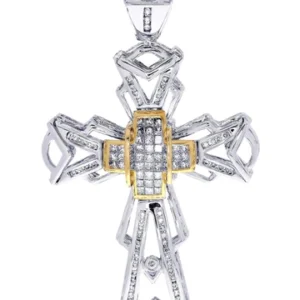 Diamond Cross Pendant| 1.51 Carats| 17.99 Grams