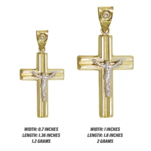 Buy 10K Gold Cross Pendant Online | Customizable Size