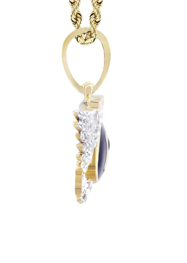 10K Yellow Gold Bentley Diamond Necklace 4