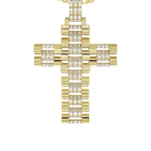 10K Yellow Gold Cross Necklace | Appx. 17.3 Grams