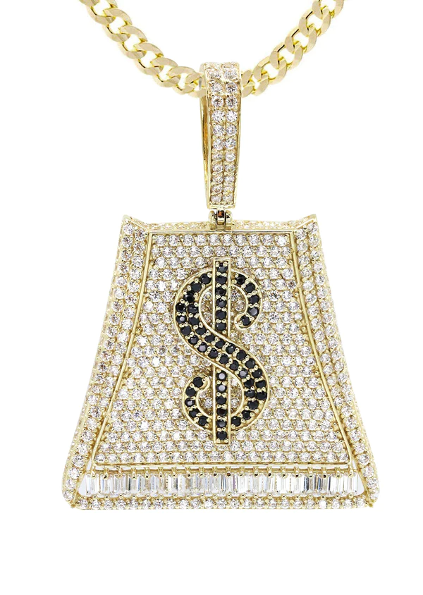 10K Yellow Gold Money Bag Necklace 2