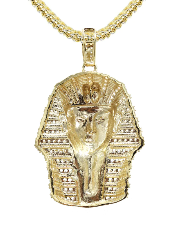 10K Yellow Gold Pharaoh Necklace 3