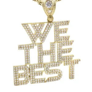 10K Yellow Gold “We The Best” Necklace” | Appx. 18.6 Grams