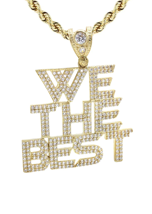 10K Yellow Gold We The Best Necklace 2