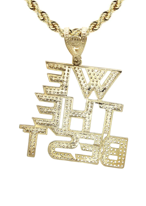 10K Yellow Gold We The Best Necklace 3