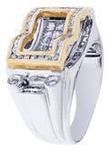 White Gold Mens Diamond Ring| 1.5 Carats| 14.59 Grams