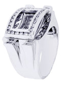 White Gold Mens Diamond Ring| 1.35 Carats| 16.56 Grams