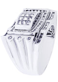 White Gold Mens Diamond Ring| 1.48 Carats| 16.25 Grams