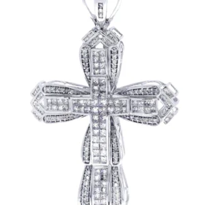 Diamond Cross Pendant| 4.36 Carats| 19.59 Grams