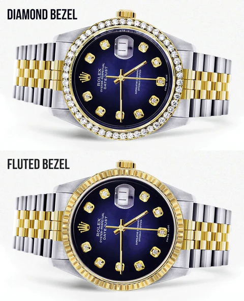Diamond Gold Rolex Watch For Men 16233 2