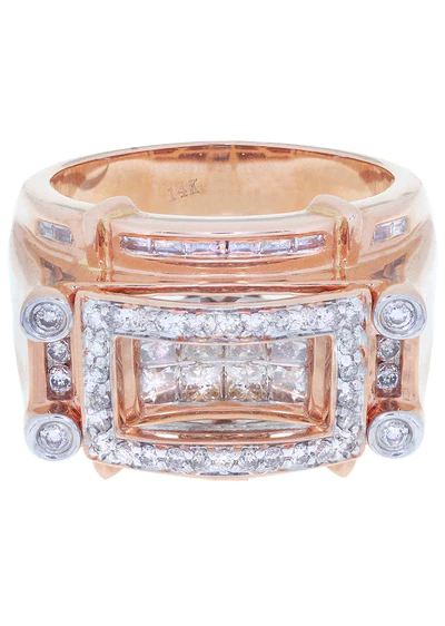 Rose Gold Mens Diamond Ring105