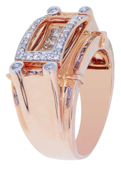 Rose Gold Mens Diamond Ring106