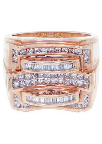 Rose Gold Mens Diamond Ring133