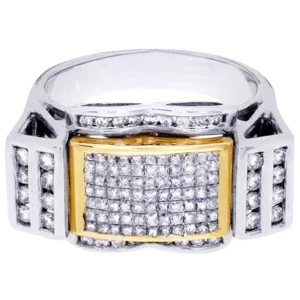 White Gold Mens Diamond Ring| 1.41 Carats| 11.41 Grams