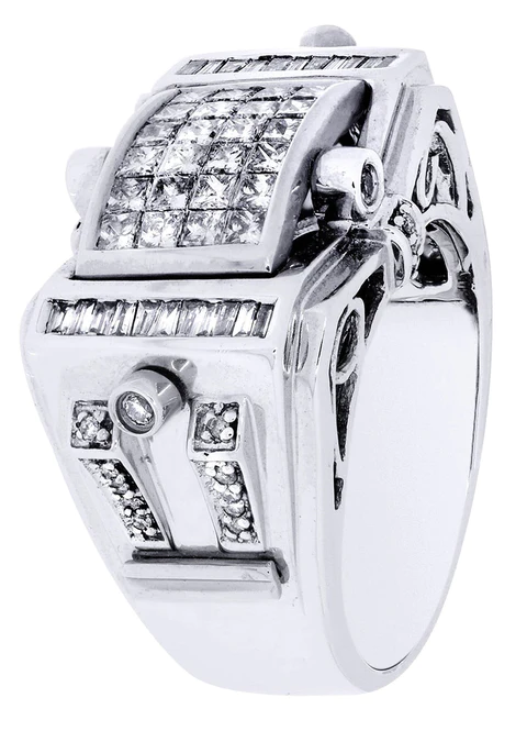 White Gold Mens Diamond Ring10