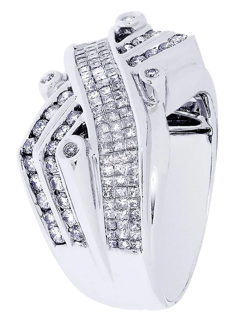 White Gold Mens Diamond Ring105