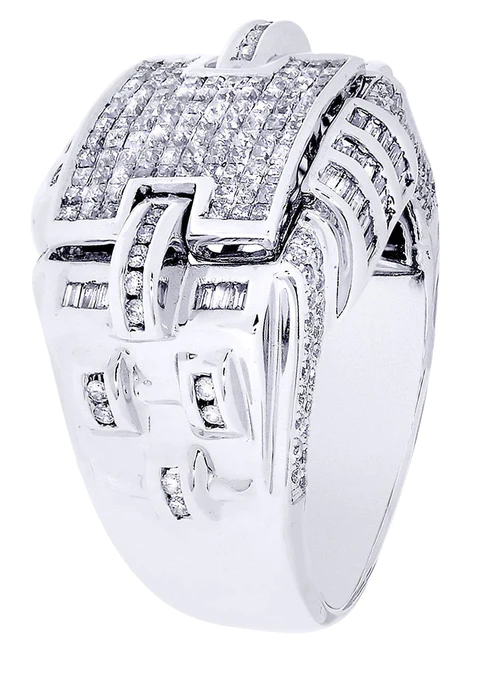 White Gold Mens Diamond Ring109