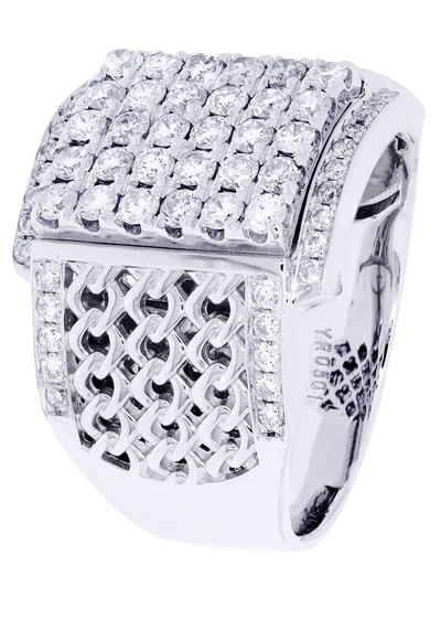 White Gold Mens Diamond Ring114