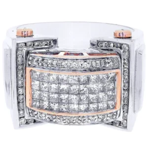 White Gold Mens Diamond Ring| 1.25 Carats| 13.76 Grams