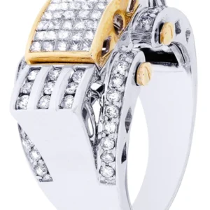 White Gold Mens Diamond Ring| 1.37 Carats| 13.37 Grams