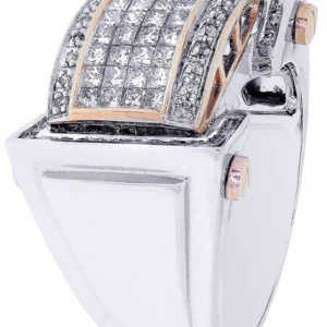 White Gold Mens Diamond Ring| 1.25 Carats| 13.76 Grams