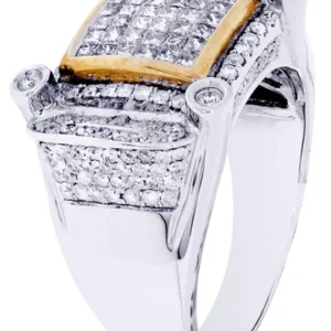 White Gold Mens Diamond Ring| 1.68 Carats| 14.07 Grams