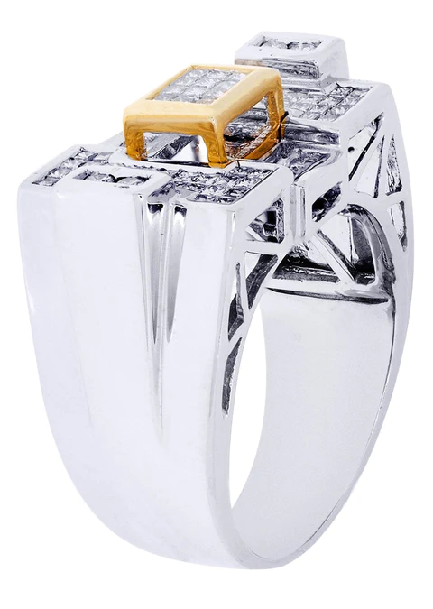 White Gold Mens Diamond Ring121