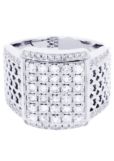 White Gold Mens Diamond Ring123