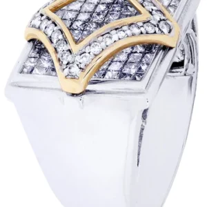 White Gold Mens Diamond Ring| 2.02 Carats| 11.8 Grams