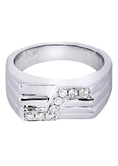 White Gold Mens Diamond Ring129