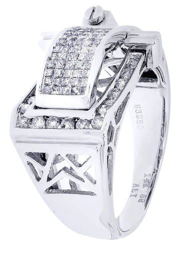 White Gold Mens Diamond Ring138