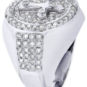 White Gold Mens Diamond Ring| 1.42 Carats| 13.07 Grams