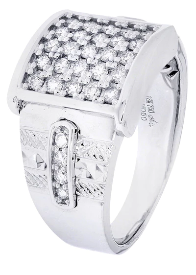 White Gold Mens Diamond Ring50