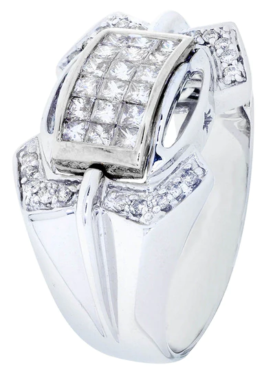 White Gold Mens Diamond Ring54