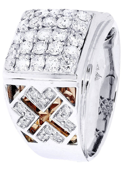 White Gold Mens Diamond Ring55