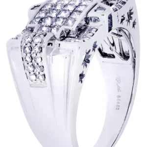 White Gold Mens Diamond Ring| 1.49 Carats| 10.81 Grams