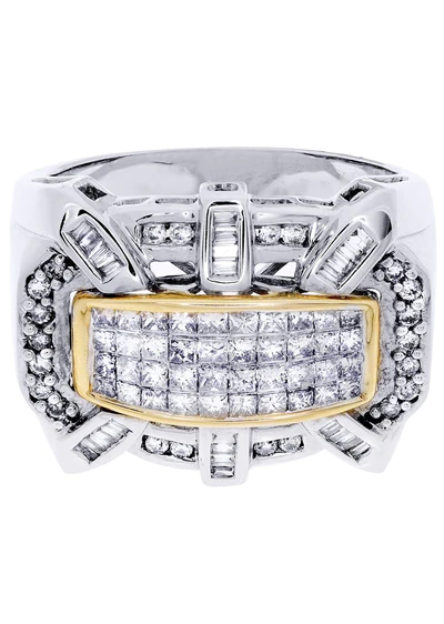 White Gold Mens Diamond Ring77