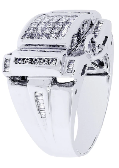 White Gold Mens Diamond Ring78