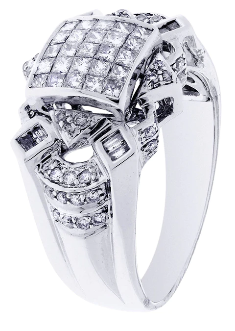 White Gold Mens Diamond Ring85