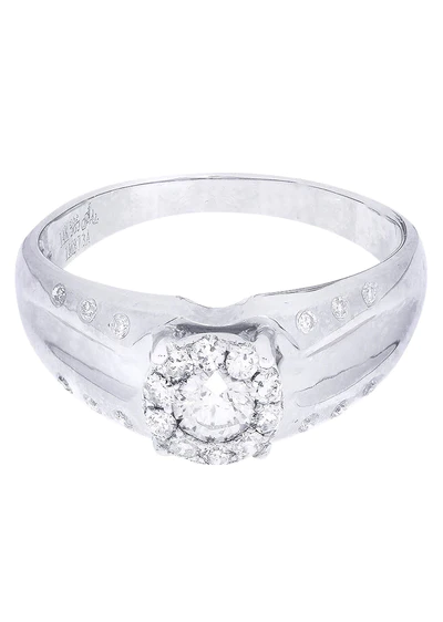 White Gold Mens Diamond Ring89